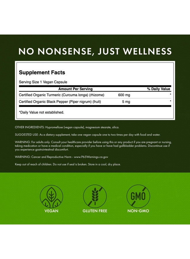 Swanson Premium- Turmeric & Black Pepper - Antioxidant, Digestion & Joint Support - 90 Veg Caps - Image 3