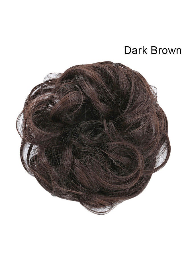 Generic - Messy Hair Bun Scrunchie Hair Piece Extension with Elastic Rubber Band Ponytail Hair Extensions Updo Chignon Donut Ponytail Hairpiece Synthetic Tousled Hair Scrunchies for Women - Image 1