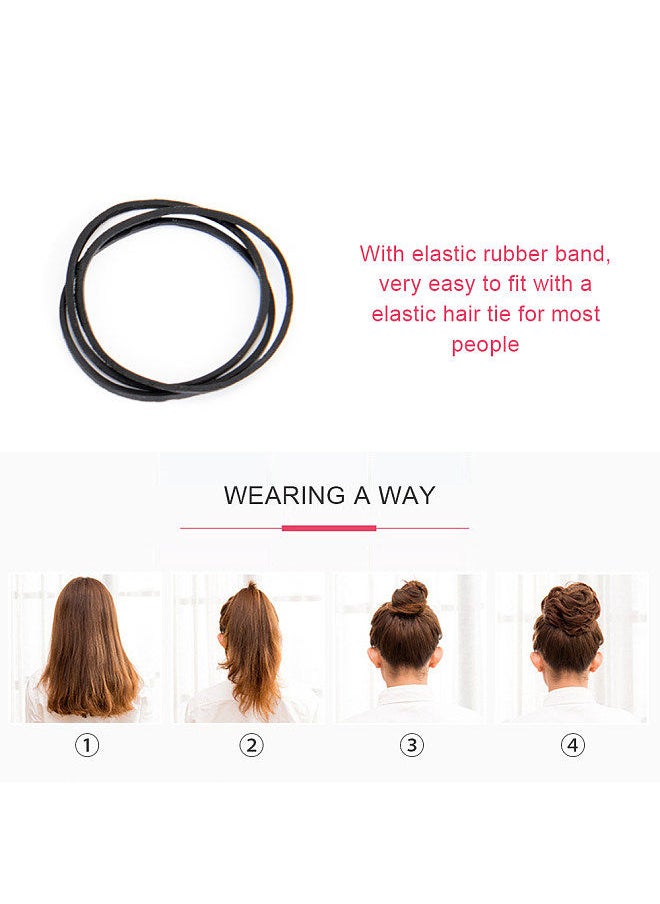Generic - Messy Hair Bun Scrunchie Hair Piece Extension with Elastic Rubber Band Ponytail Hair Extensions Updo Chignon Donut Ponytail Hairpiece Synthetic Tousled Hair Scrunchies for Women - Image 1
