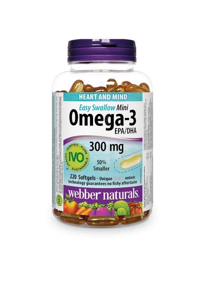 Webber naturals - Easyswallow Mini Omega3 300 Mg Epa 180Dha 120 220Count - Image 1