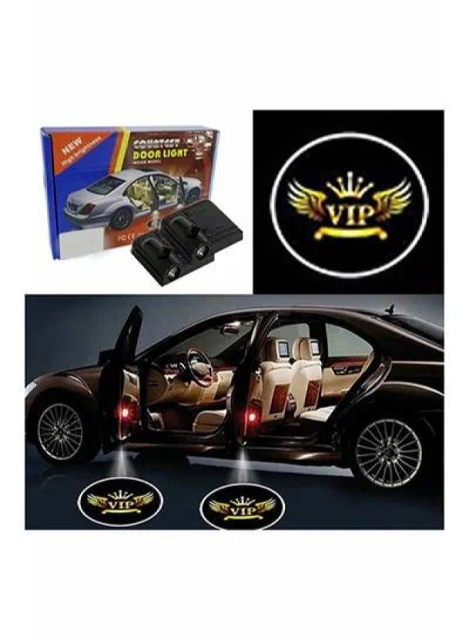 2-Piece LED Car Door VIP Logo Projector Shadow Light Set - Image 1