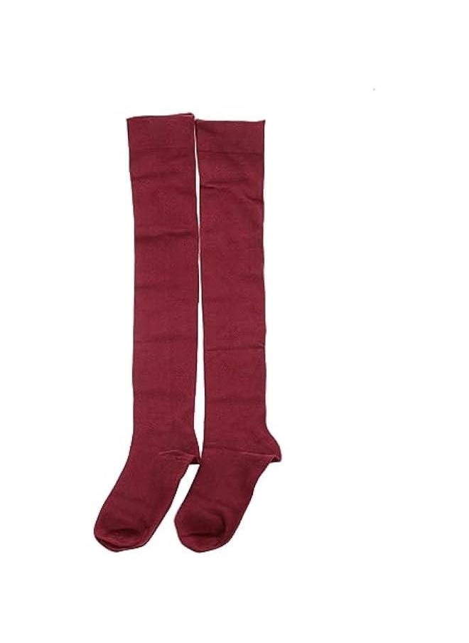 Generic - Women Long Thigh High Socks Cotton Warm Over the Knee Socks Knee High Boot Stockings Leg Warmers - Image 1