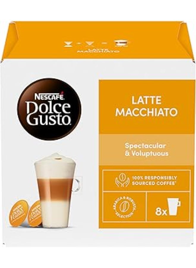 Dolce Gusto Latte Macchiato Coffee 16 Capsules Latte Macchiato