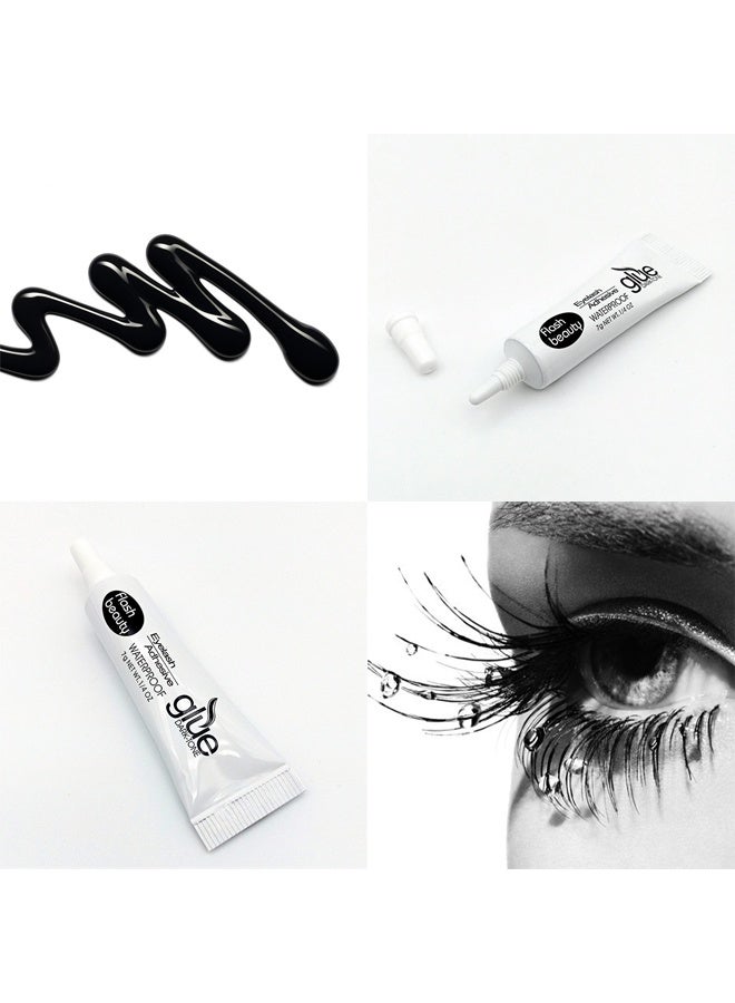 غراء رموش صناعية داكن اللون، قوي التثبيت، غراء رموش أسود، 7 جرام، يجف بسرعة، لاصق تمديد الرموش الأسود، مقاوم للماء، تركيبة جديدة تدوم طويلاً، تثبيت قوي طوال اليوم - Image 3