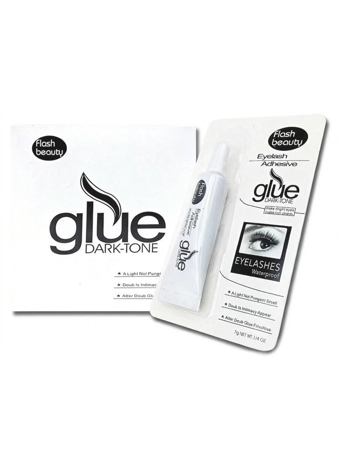 غراء رموش صناعية داكن اللون، قوي التثبيت، غراء رموش أسود، 7 جرام، يجف بسرعة، لاصق تمديد الرموش الأسود، مقاوم للماء، تركيبة جديدة تدوم طويلاً، تثبيت قوي طوال اليوم - Image 4
