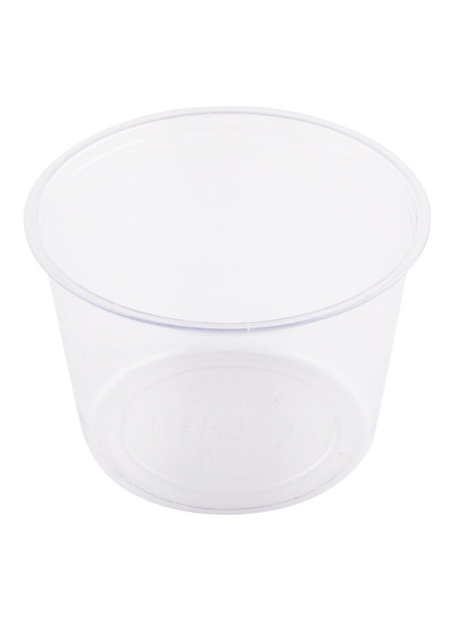 Restaurantware Basic Nature 4 Ounce Sauce Cups, 2000 Condiment Cups - Lids Sold Separately, Disposable, Clear PLA Plastic Portion Cups, For Samples, Sauces, Or Toppings  - Image 1