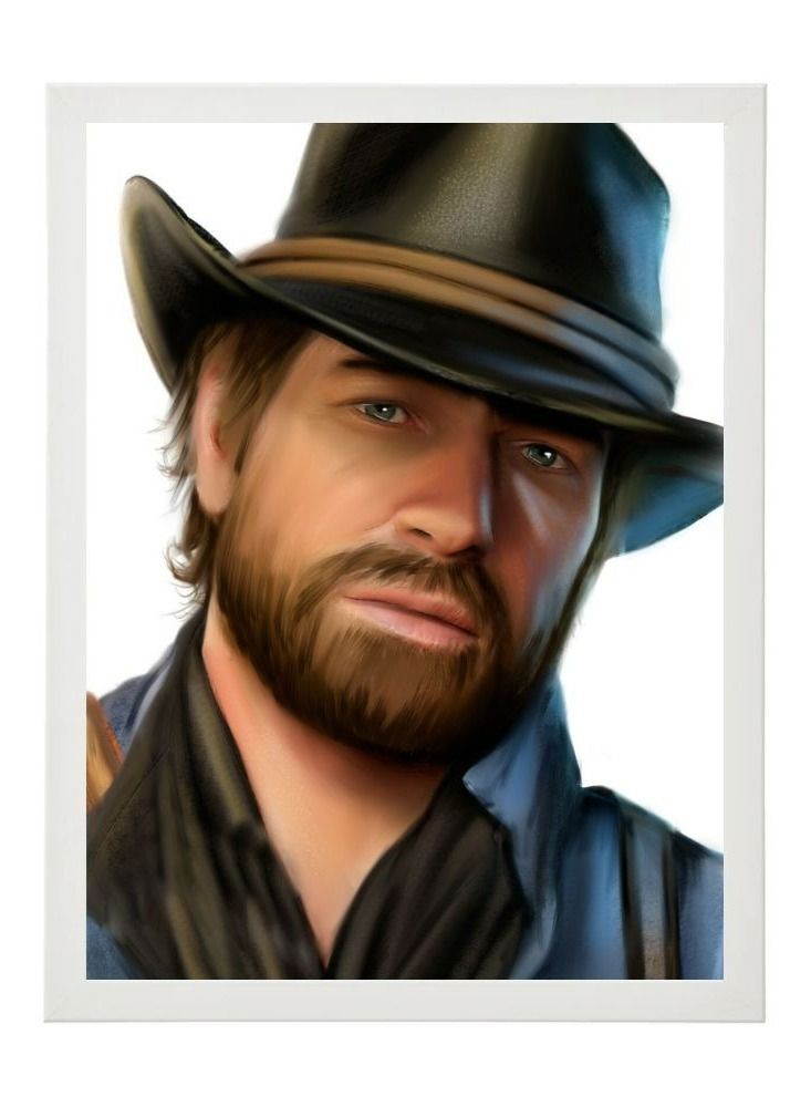 RKN Digital Wall Art Poster Frame Arthur Morgan 21X30 cm - Image 1