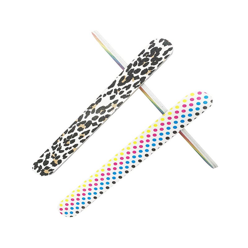 HeeYaa Nail File 10 PCS Professional Double Sided 100/180 Grit Nail Files Emery Board Colorful Manicure Pedicure Tool and Nail Buffering Files - Image 3