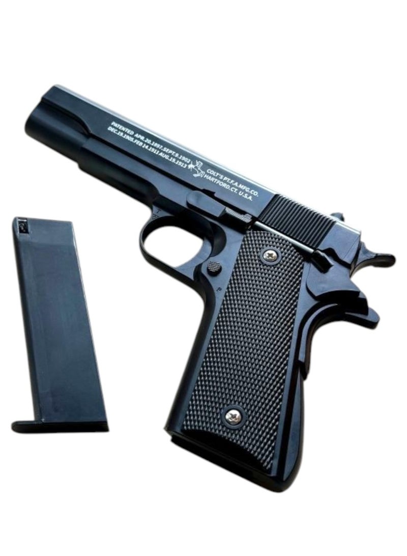 Colt Metal Revolver Toy for Adult Hand Toy Black - Image 3
