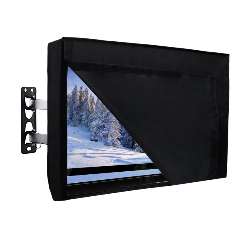 EasyGoing Outdoor TV Cover for 40 to 43 inch with Openable Front Flap for Watching TV Convenient Use without Remove Durable TV Cover with Free Cleaning Cloth