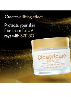 CICATRICURE Cicatricure Gold Lift Day Cream, Anti Aging Face Moisturizer with SPF 30, Hydrating Skin Care with Gold, Calcium & Silicon to Lift and Tighten Face Contour 1.7 Ounce  - Image 2