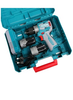 TOTAL Total 16V Brushless Impact Drill Kit – 60Nm Torque, 2-Speed Gear, Auto-Lock Keyless Chuck, Integrated LED Light – Ideal for Drilling, Screwing, and Impact Tasks – Includes Batteries, Charger & Carrying Case  - Image 5