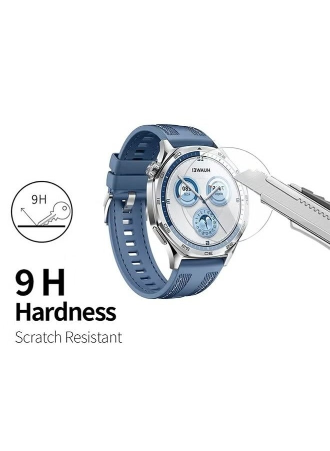 2 Pcs Huawei Watch GT 5 46MM Screen Protector, HD Premium Real Screen Protector Dustproof Anti-Scratch Bubble Free Tempered Glass Protection Film Smartwatch Accessories ﻿  - Image 3