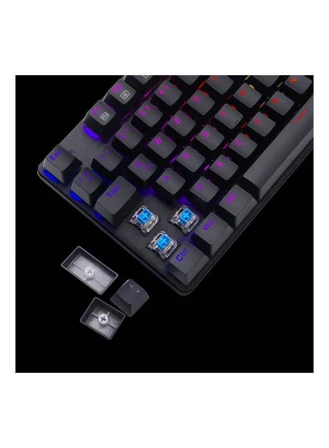T-DAGGER TGK313 BORA Gaming Mechanical Keyboard with LED Lighting Rainbow - Blue Switch - Image 2