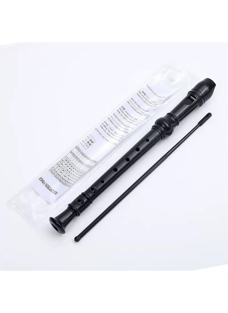 Generic - Kids Swan 8-Hole Soprano Recorder White 8-hole black clarinet (English version) - Image 1
