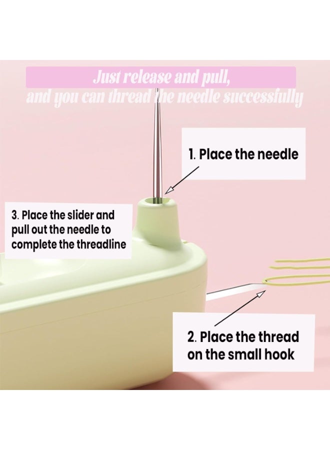 Needle Threaders, 3PCS 2 in 1 Needle Threader Seam Ripper for Hand Stitching, Upgraded Automatic Needle Threader with Stretchable Thread Insertion Needles, Sewing Supplies, Sewing Stitch Remover Tool - Image 5