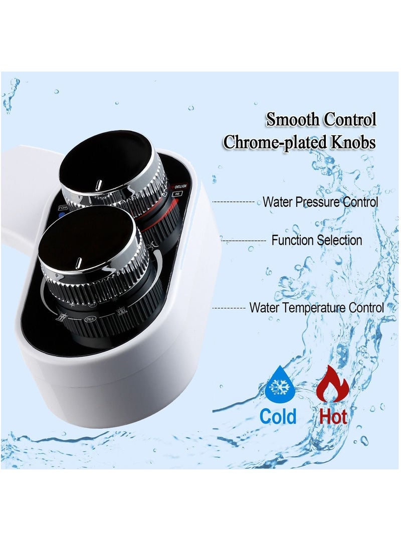 Bidet Attachment for Toilet Seat Hot and Cold Dual Nozzle Cleaning Non-electric Bidets Sprayer Warm Water - Image 5