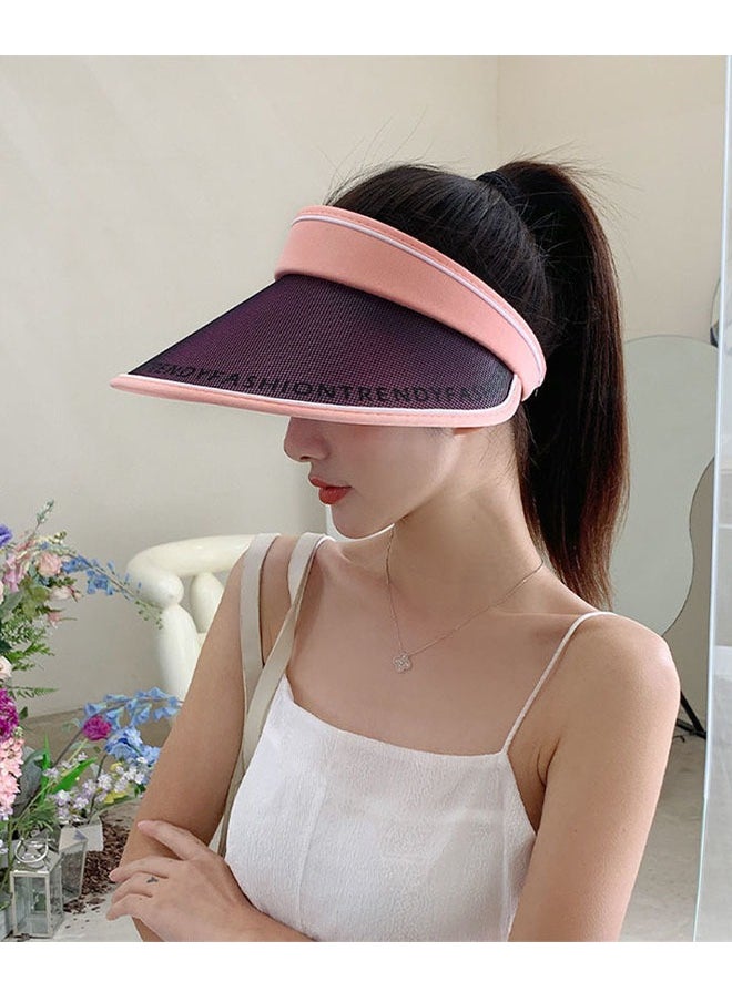 ZCM-HAPPY Summer Unisex Outdoor Sports Bare UV Protection Hat Visor Breathable Sun Visor  - Image 5