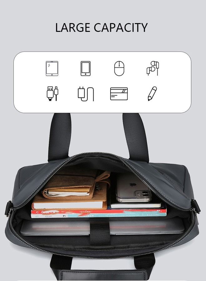 DUNISO 15.6 Inch Laptop Bag Lightweight Computer Bag Travel Business Handbag Briefcase Water Resistant Shoulder Messenger Bag for Men and Women Work Office College School - Image 2