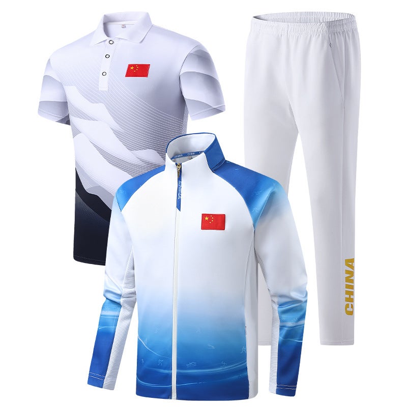 Chinese Team Sportswear Appearance Clothing Men'S And Women'S Sports National Clothing New Sports Three-Piece Suit Martial Arts Sports - Image 1