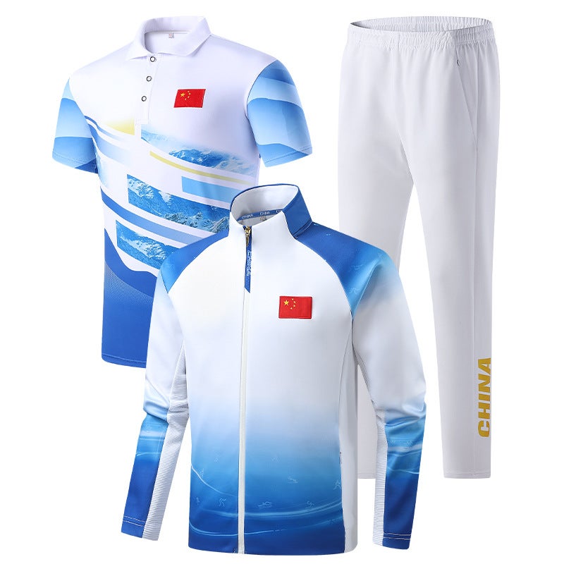 Chinese Team Sportswear Appearance Clothing Men'S And Women'S Sports National Clothing New Sports Three-Piece Suit Martial Arts Sports - Image 2