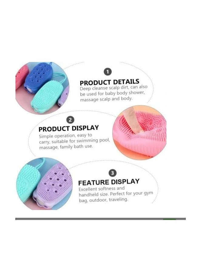 Ultra Silicone Multi-Colored Bath Sponge  - Image 3