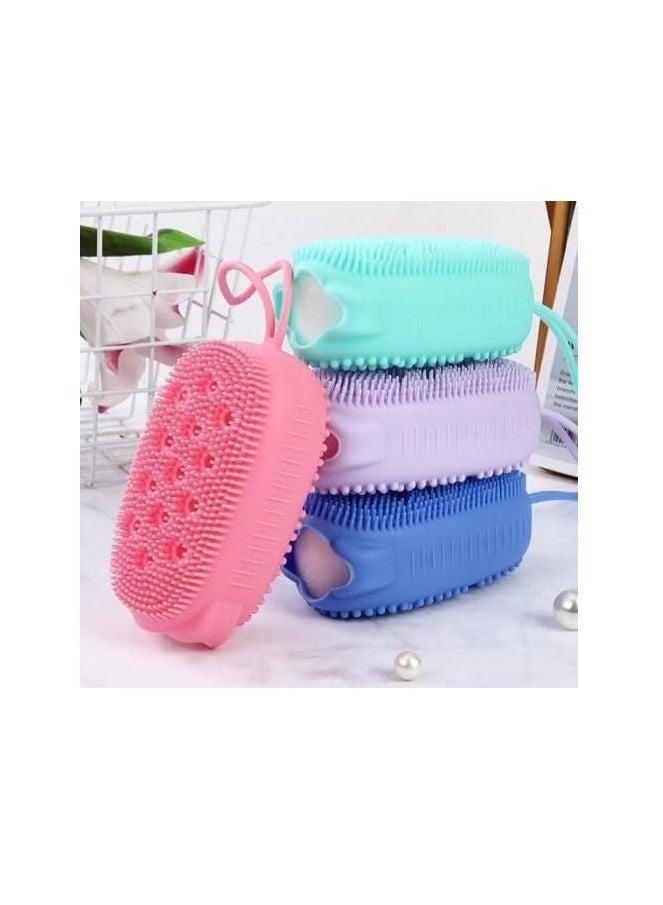 Ultra Silicone Multi-Colored Bath Sponge  - Image 2