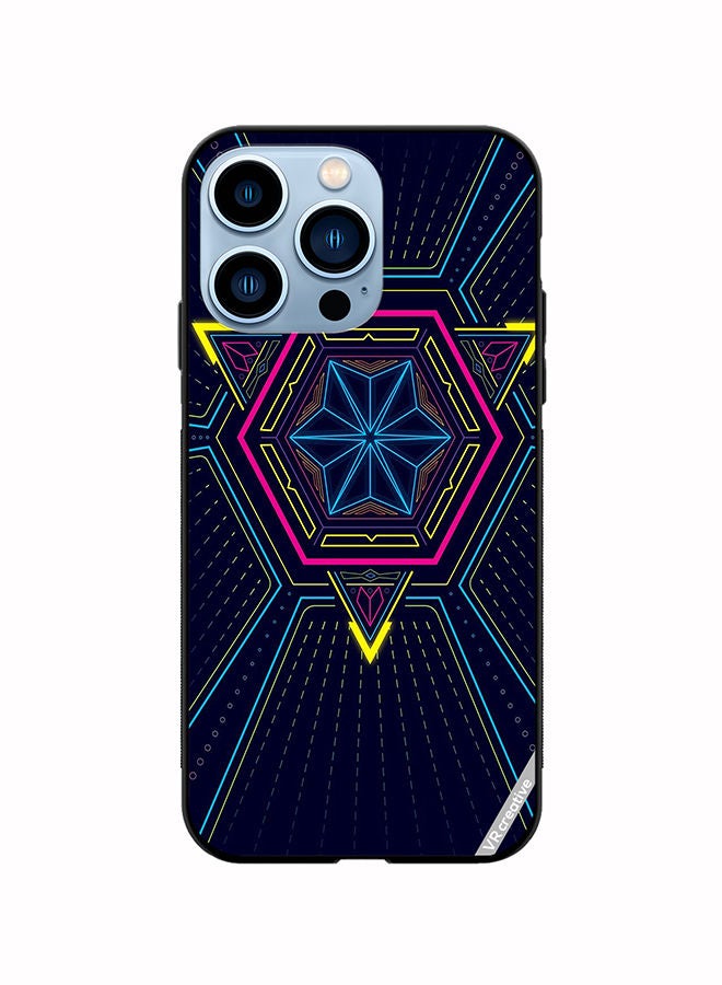 VR CREATIVE Protective Case Cover For Apple iPhone 14 Pro Abstract Design Multicolour - Image 1