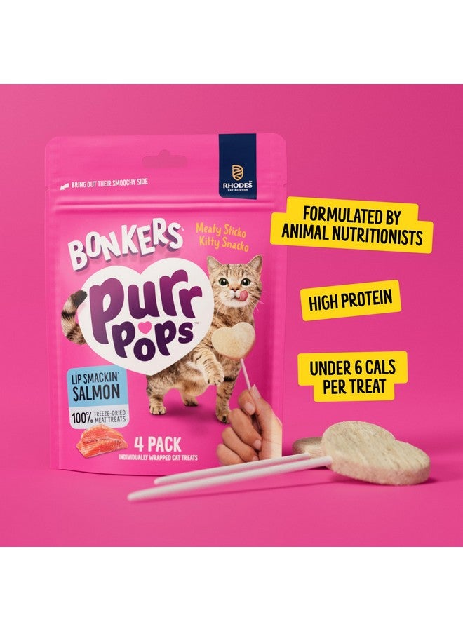 Bonkers Purrpops, Freeze Dried Chicken Flavor Lollipop Cat Treats, Healthy Single Ingredient Treats, Training Treats or Food Topper, for All Breeds and Ages, Value Pack (13 Pack, 52 Pieces) - Image 2