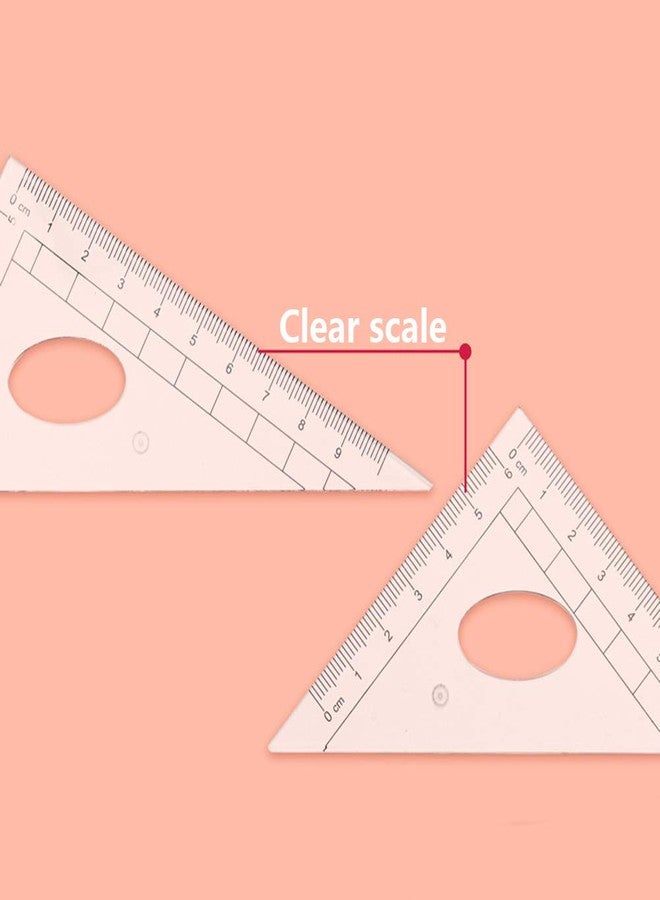 Waremew Compass Set for Geometry Math Geometry Kit 8 Pieces - Student Supplies Drawing Compass, Protractor, Rulers, Pencil Lead Refills, Pencil, Eraser for Students and Engineering Drawing - Image 4
