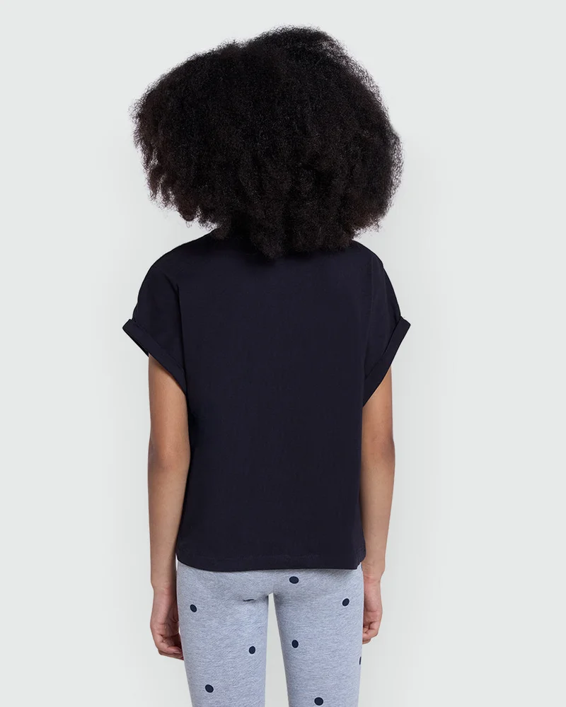 Ovs Black Beauty Graphic Tee For Girls