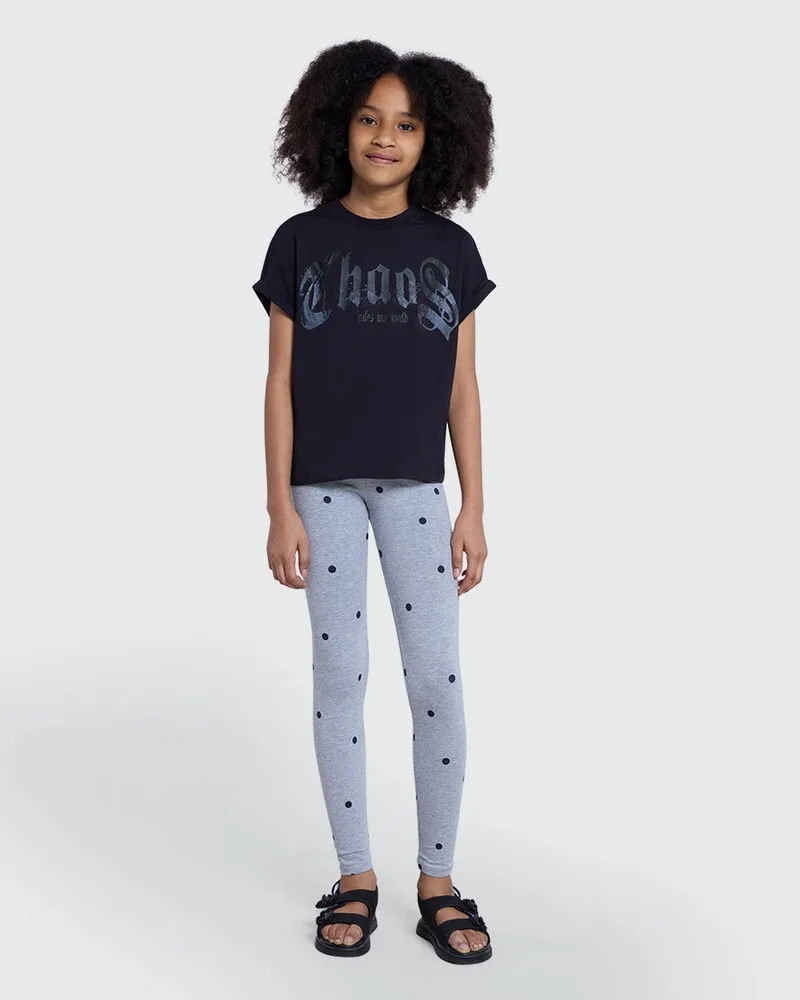 Ovs Black Beauty Graphic Tee For Girls