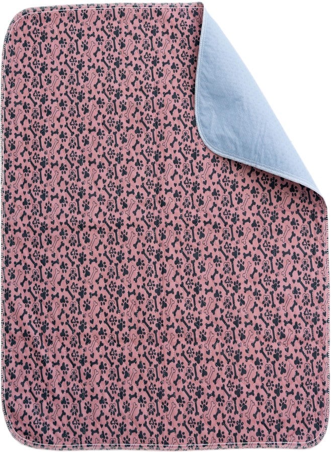 AMU Solutions Washable Pee Pads for Dogs Superior Reusable Puppy Pads Pet Training Pads - 100% Waterproof Dog Pee Pad Protects Against Urine Leakage Non-Slip Grip - Paws & Bones Print (24 x 30 (2 Pack)) - Image 3