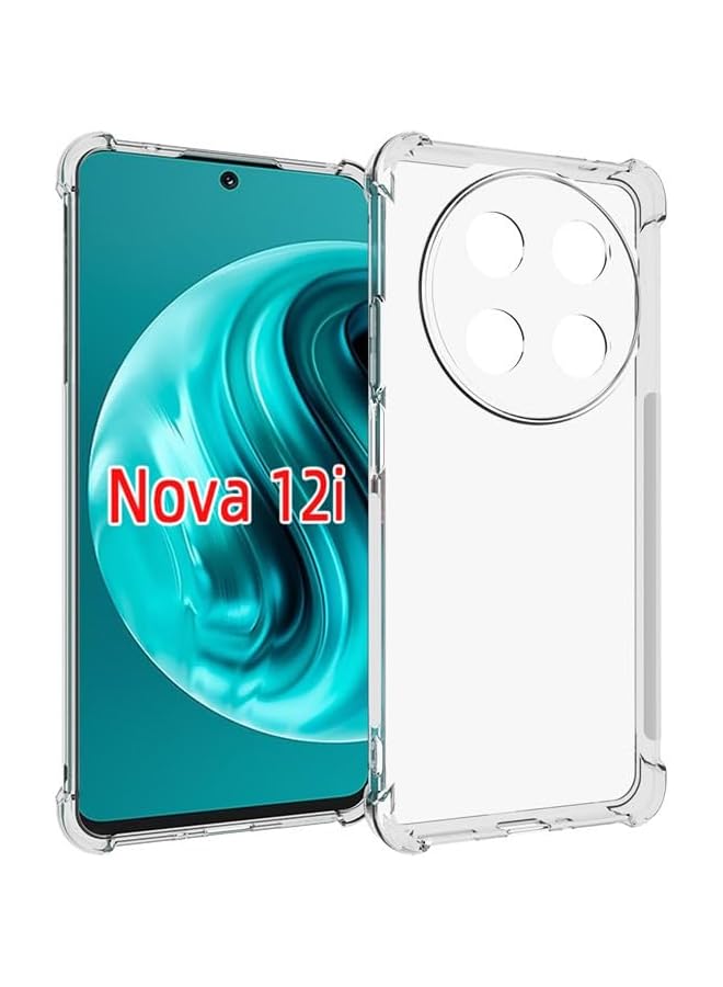 erorex Case For Huawei Nova 12I Shock Resistant Flexible Tpu Gasbag Rubber Soft Silicone Anti Drop Phone Cover Clear - Image 1
