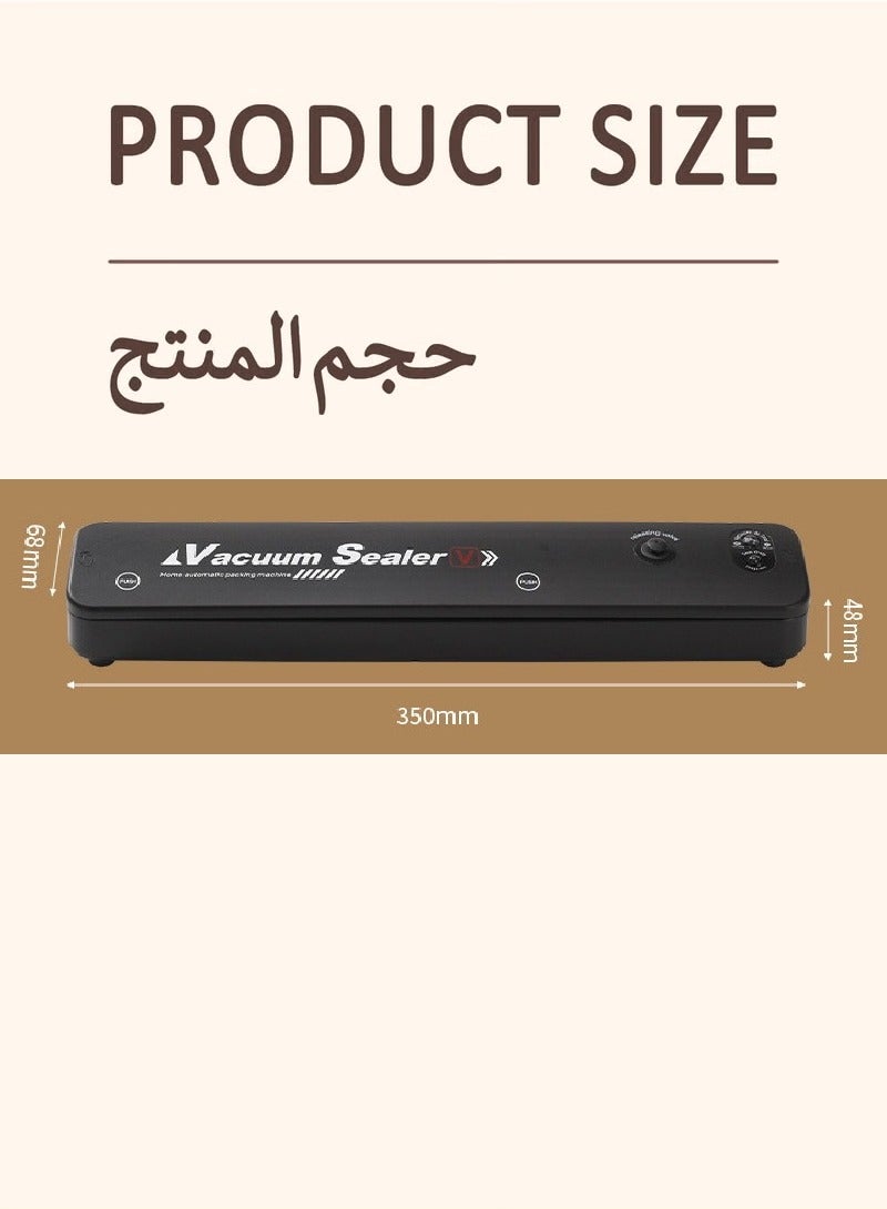 DUTUO Automatic Sealing Machine,Vacuum Sealer with 10 Vacuum Sealer Bags,Compact And Easy Clean - Image 5