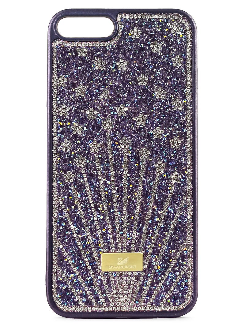 Case For iPhone 7/8 Plus Case Glitter Sparkle Diamond Crystal Bling Case with Bling Ultra Thin Lightweight Full Body Shockproof Anti-Scratch Protective Cover (Purple) 