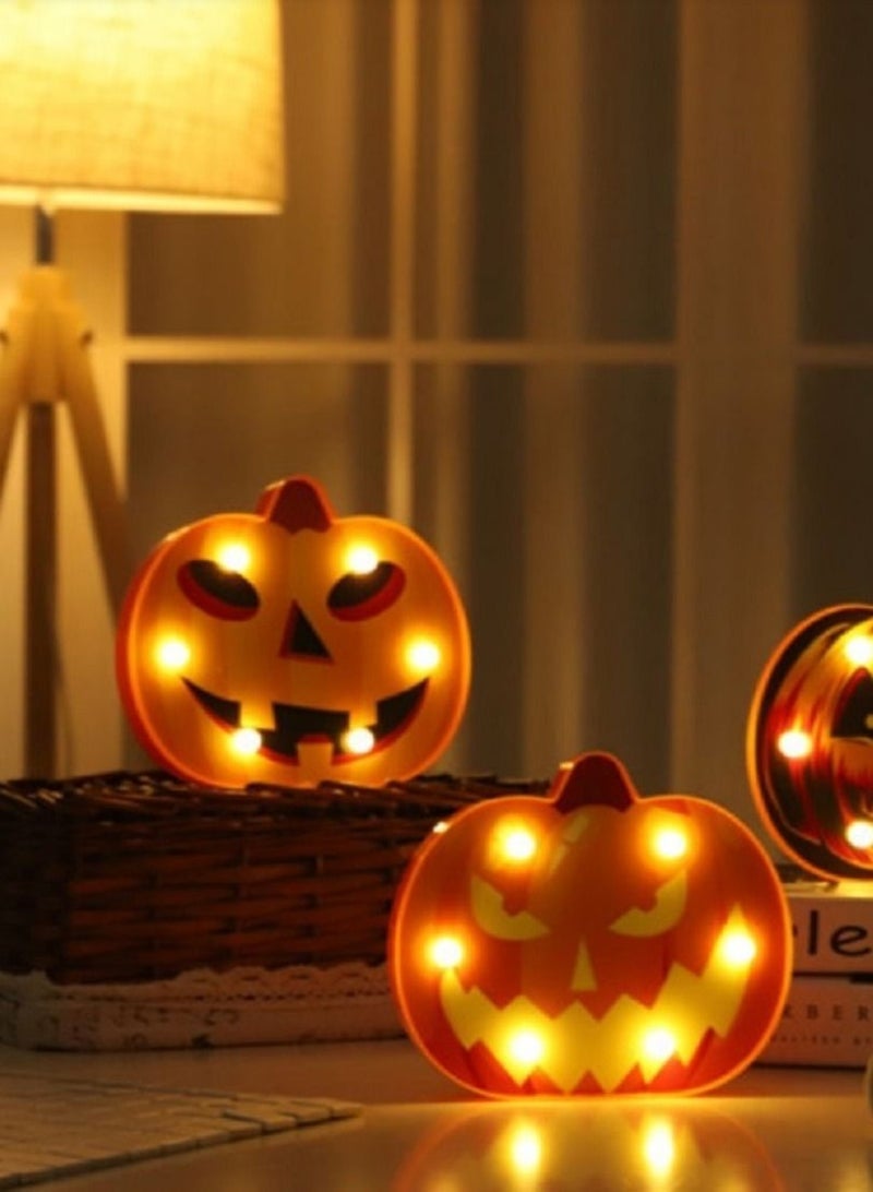 Salla Halloween Pumpkin Orange with LED Lights 20x16cm - Image 5