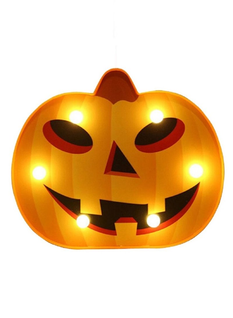 Salla Halloween Pumpkin Orange with LED Lights 20x16cm - Image 1