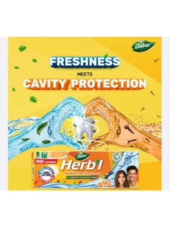 Dabur Dabur Herbal Advanced Clove Gel Toothpaste with Brush - 150 gm  - Image 2