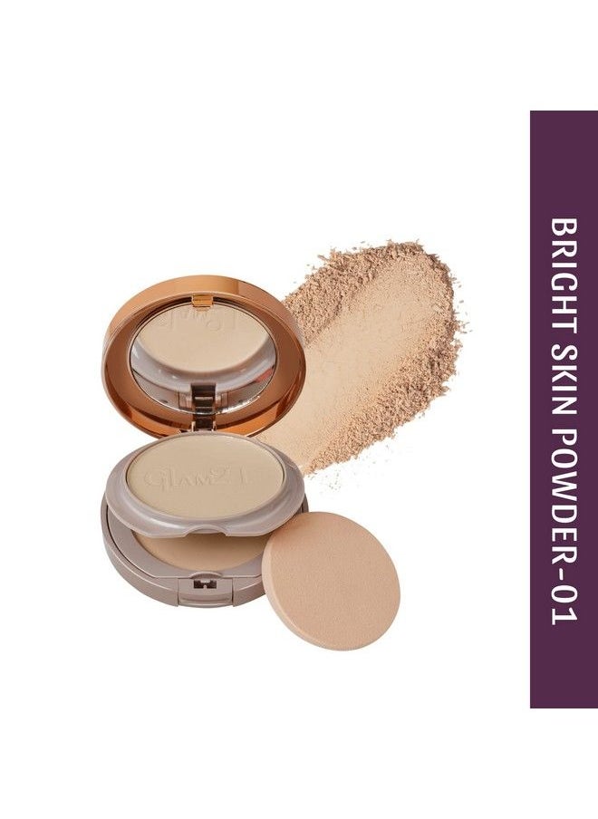 Glam 21 Glam21 Duo Finish 2In1 Compact Powder (Cp8001); Smooth Satin Texture ; Longlasting Mate Finish; All Skin Type ; Light Linen01  - Image 3