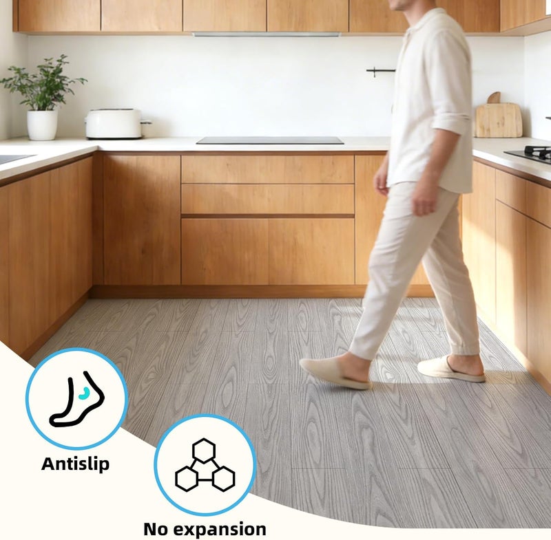 Art3d 15 m² Floor Tiles, Pack of 10 Luxury Vinyl Planks, Wood Look, Self-Adhesive and Waterproof Tile Stickers for Bedroom, Living Room, Kitchen, Maple - Image 4