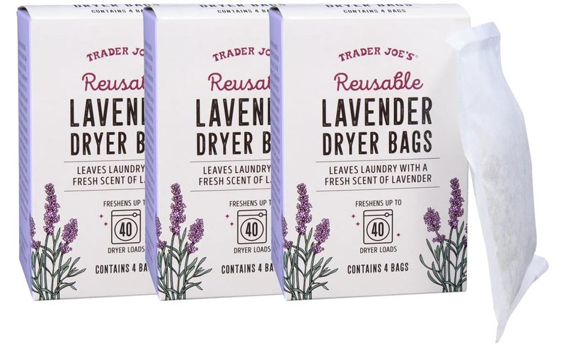 Trader Joes Lavender Dryer Bags Pack of 3 by Trader Joes
