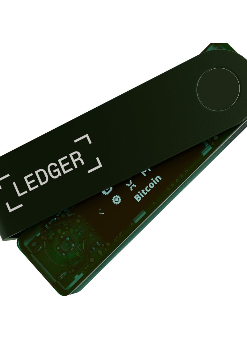 Ledger Nano X Hardware Wallet | Safest Crypto & NFT Cold Storage, Big Screen + Wireless Bluetooth & Type-C Connectivity, 5000+ Coins Supported, for iOS & Android, MacOS & Windows - Emerald Green  - Image 2
