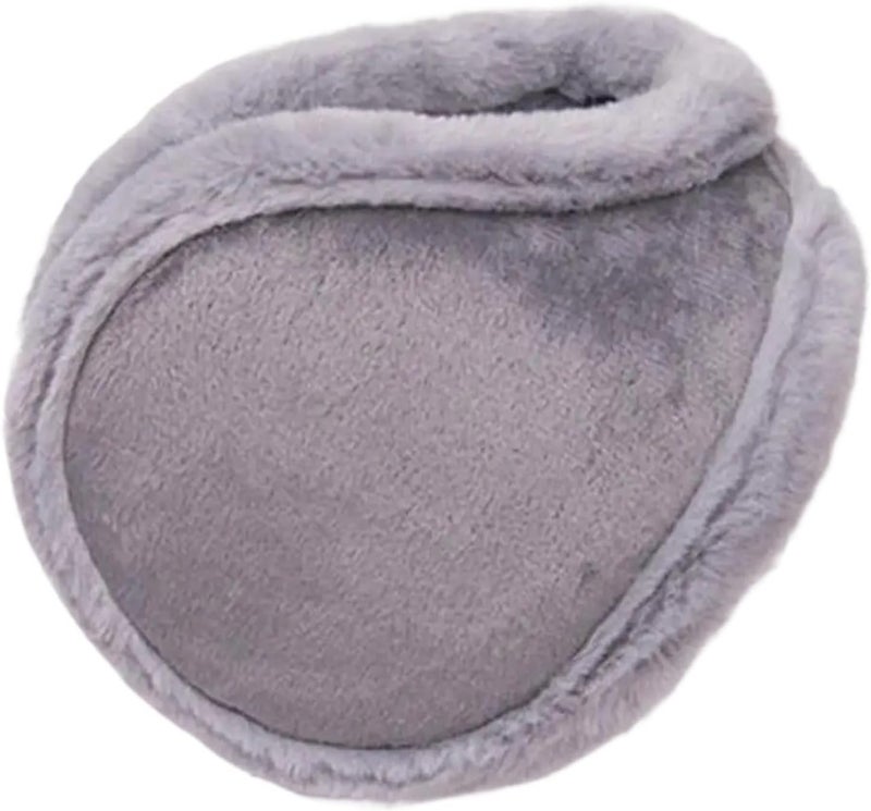 Winter Warm Fur Earmuffs For Men Women Velvet Ear Muffs Thicken Warmer Ear Cover Outdoor Cycling Ski Plush Ear Protection Cover(Gray) - Image 1