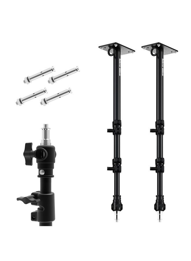 Selens Camera Wall Mount Ring Light Boom Arm, Overhead Light Mounting 39 inch for Photo Studio Video Ring Light, Strobe Light, Flash, Softbox, Reflector, 2 Pack - Image 1