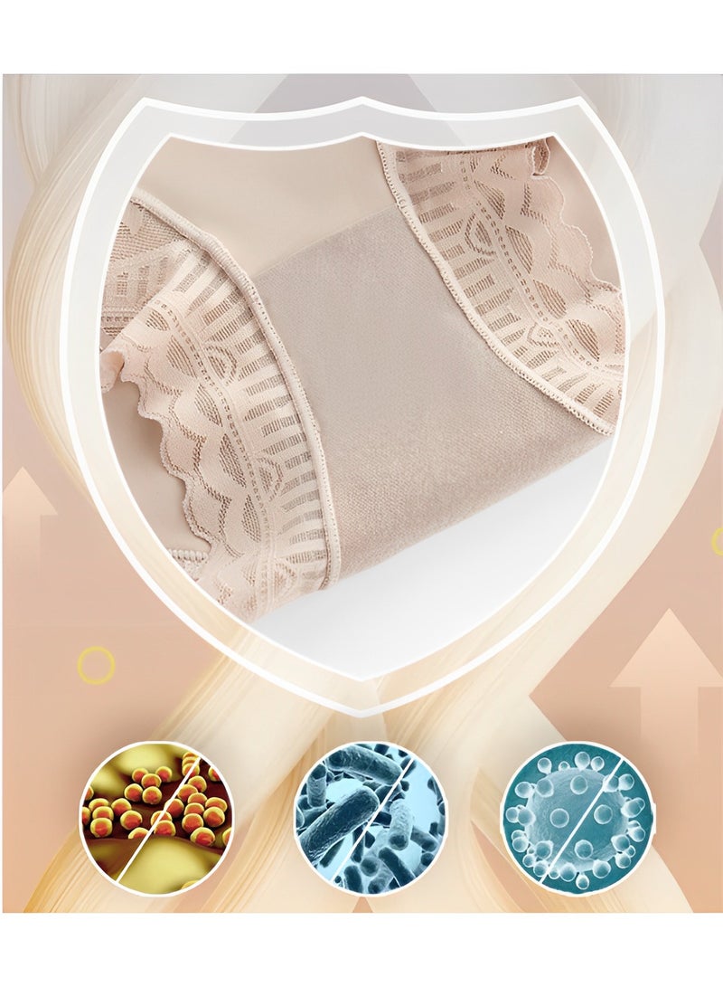 ريوكل ملابس داخلية نسائية لتشكيل الجسم بدون درزات من الدانتيل لتحسين شكل الجسم ملابس داخلية قصيرة مريحة وناعمة - Image 4