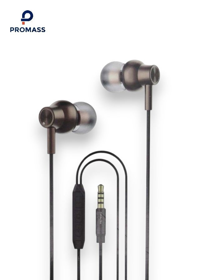 PROMASS wired earphones with microphone and 3.5mm, comfortable earphones suitable for iPhone, computer games, airplane travel, school, Samsung, Android and iPad. - Image 1