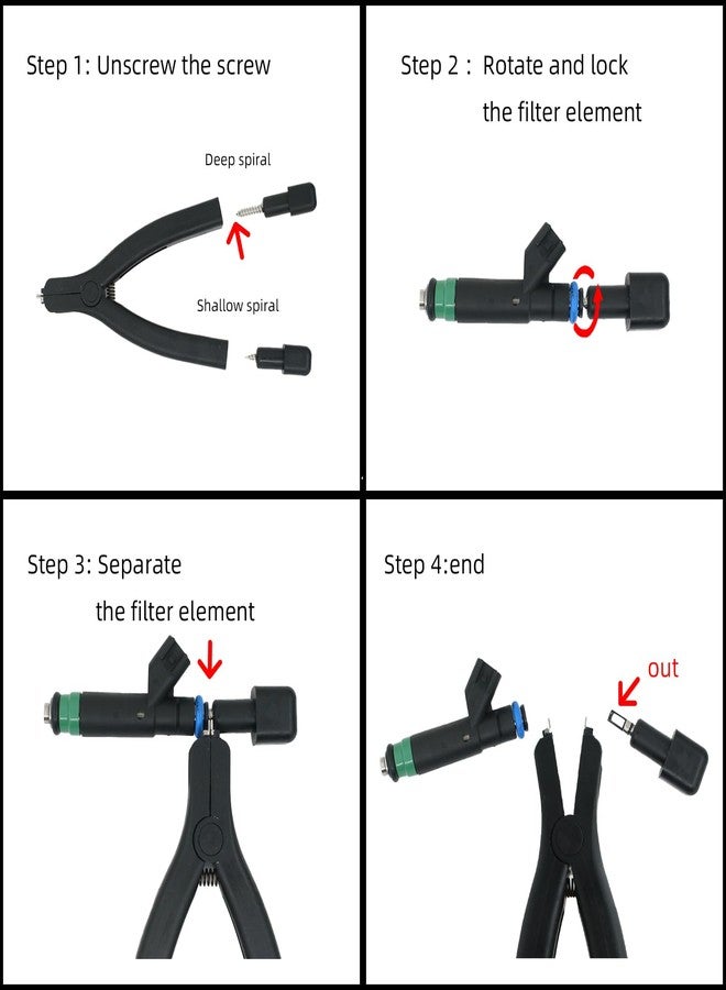 Gautory Fuel Injector Filter Element Removal Tool, Labor-Saving, Compatible with Passenger Car, Truck, SUV, etc. - Image 4
