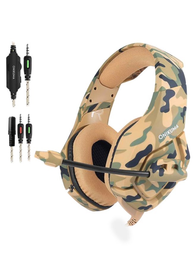 NIBEMINENT Stereo Over-Ear Wired Gaming Headphones With Microphone For PS4/PS5/XOne/XSeries/NSwitch/PC  - Image 1