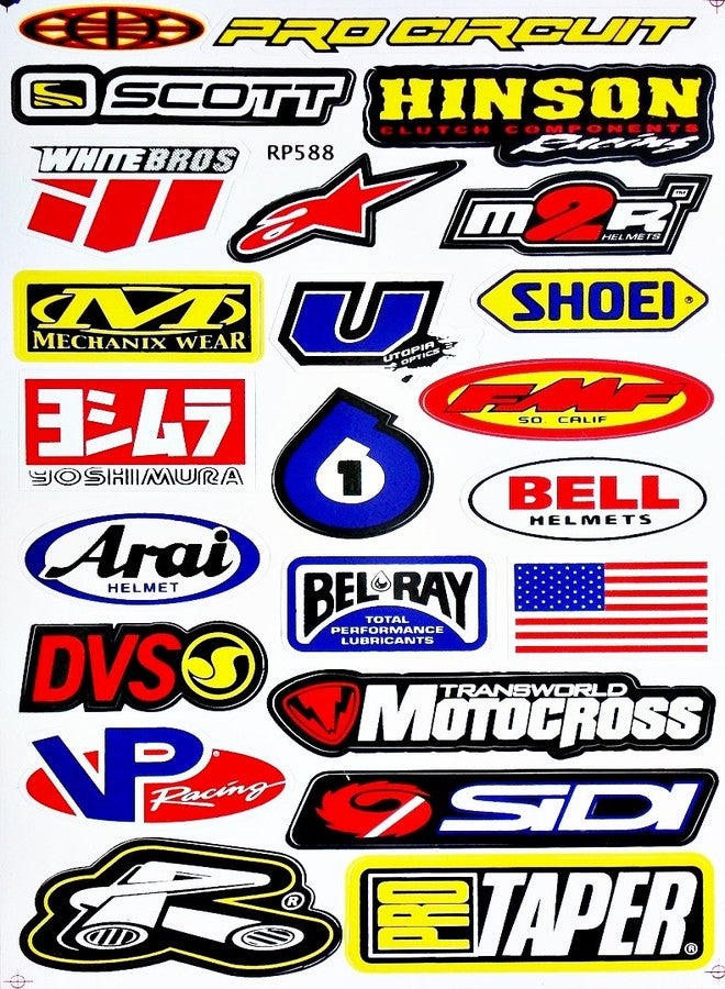 FIEIJ Dirt Bike Motorcycles Supercross Motocross ATV Lot 6 Vinyl Decals Stickers D6015 - Image 3